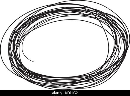 Schizzo doodle telai Illustrazione Vettoriale