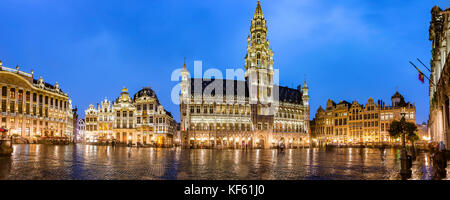 Bruxelles grand place panorama Foto Stock