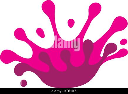 Colore corona splash Illustrazione Vettoriale