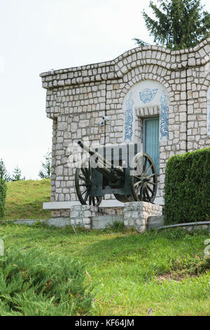 Vecchia guerra mondiale uno armi. Schneider - campo di putilov cannon, 75mm ff calibro. Il modello 1902/36. è stato utilizzato da esercito rumeno prima e all'inizio o Foto Stock