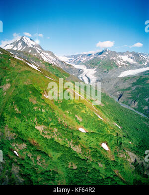 Stati Uniti d'America, Alaska, vista aerea del Chugach Mountains in chugach state park Foto Stock