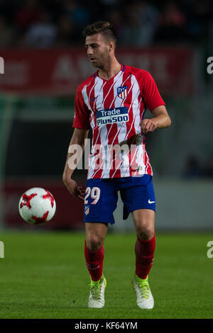 Elche, Spagna. 25 Ott 2017. Sergi dell'Atletico de Madrid durante il turno spagnolo di Coppa del Rey (King's Cup) del 32 prima partita di calcio tra Elche CF e Atletico de Madrid allo stadio Martinez Valero di Elche Credit: Sergio Lopez/Pacific Press/Alamy Live News Foto Stock