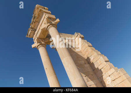 Il Santuario di Apollo Hylates, Kourion, Limassol, Cipro Foto Stock