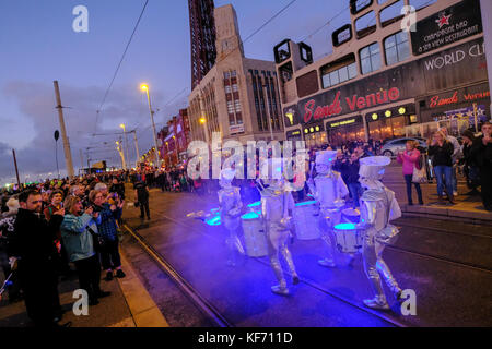 Festival di Blackpool della parata delle luci Foto Stock