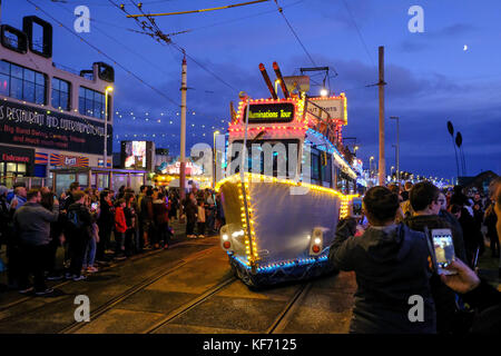 Festival di Blackpool della parata delle luci Foto Stock