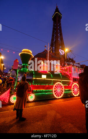 Festival di Blackpool della parata delle luci Foto Stock