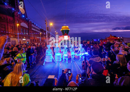 Festival di Blackpool della parata delle luci Foto Stock