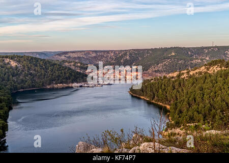 Città di Skradin croazia Foto Stock