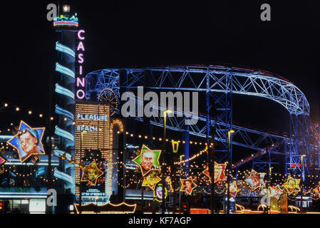 Blackpool Pleasure Beach, Lancashire, Inghilterra, Regno Unito Foto Stock