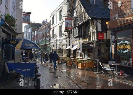 George Street, Città Vecchia, Hastings, East Sussex, England, Regno Unito Foto Stock