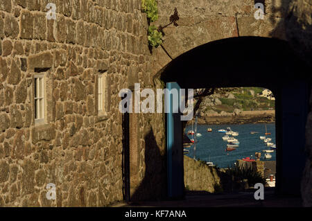 La guarnigione torre campanaria. Hugh town. st Mary's, isole Scilly, Cornwall, Regno Unito Foto Stock