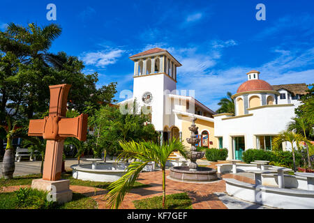 Puerto Morelos chiesa in riviera Maya in Messico Maya Foto Stock