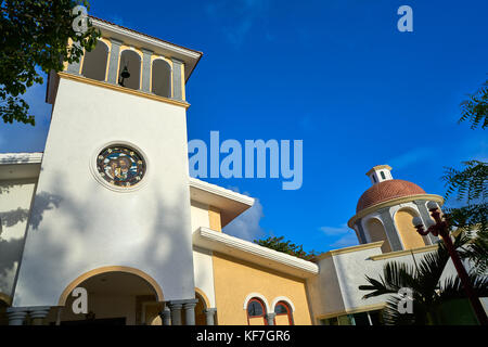 Puerto Morelos chiesa in riviera Maya in Messico Maya Foto Stock