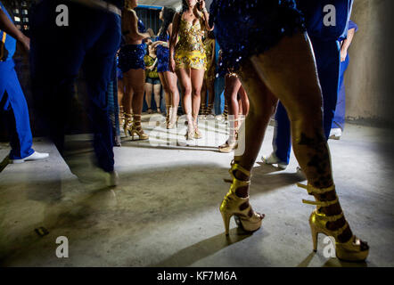 Il Brasile, Rio de Janeiro, scuola di samba, presentazione Unidos da Tijuca Foto Stock