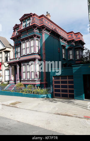 Stati Uniti, California, san francisco, nopa, divisadero street Foto Stock