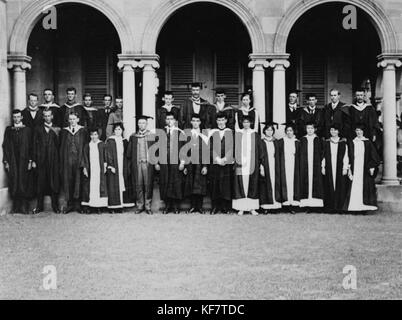 1 126411 Gruppo di Queensland gli studenti universitari, raffigurato all'St. Lucia campus, ca. 1912 Foto Stock