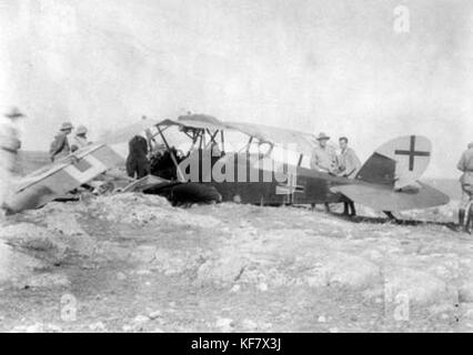 Si è schiantato LVG C.V. aeromobile in Palestina nel 1918 Foto Stock