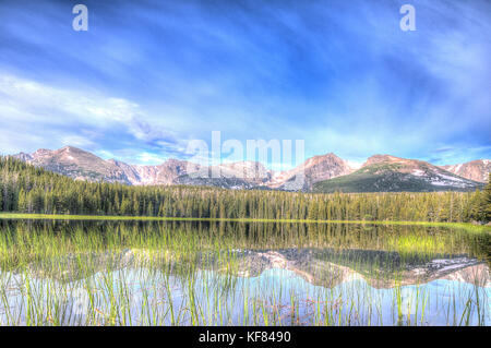 Bellissimo lago bierstadt Foto Stock