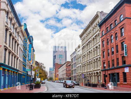 West Main Street, Louisville, Kentucky, Stati Uniti d'America Foto Stock