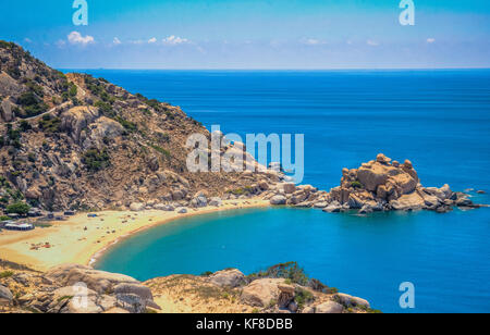 Spiaggia nella provincia di Ninh Thuan, vietnam Foto Stock