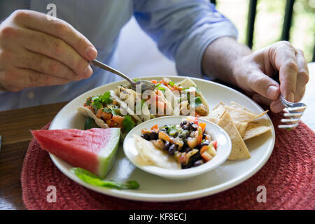 Belize, Punta Gorda, Toledo, belcampo belize lodge e jungle farm offre un' azienda agricola alla tavola cucina, facendo del loro meglio per offrire una vera esperienza di essere Foto Stock