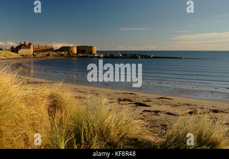 Beadnell bay, Northumberland Foto Stock