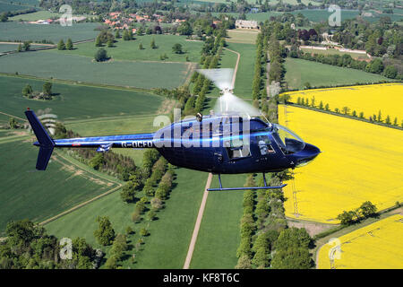 Aria Aria fotografie di elicotteri girato oltre il Northamptonshire Campagna Foto Stock