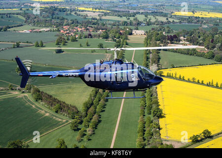 Aria Aria fotografie di elicotteri girato oltre il Northamptonshire Campagna Foto Stock