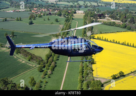 Aria Aria fotografie di elicotteri girato oltre il Northamptonshire Campagna Foto Stock