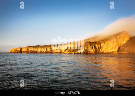 Isole Galapagos, ecuador, isabela island, punta vicente roca, nelle prime ore del mattino la luce del sole Foto Stock