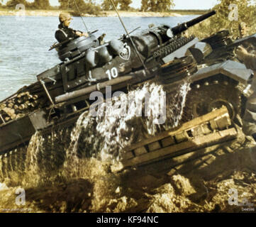 Panzer III in Russia 1941 Foto Stock