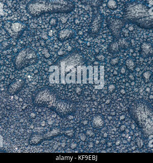 Un abstract di ripresa macro di un auto congelate di dettaglio. Foto Stock