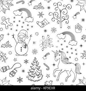 Natale pattern senza giunture Illustrazione Vettoriale