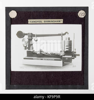 Lantern Slide Tangyes Ltd, tester di fascio, circa 1910 Foto Stock