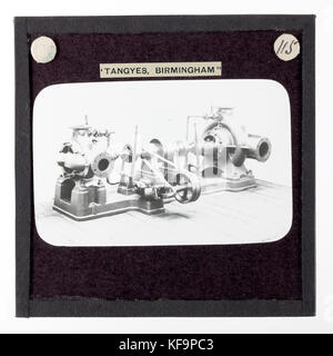 Lantern Slide Tangyes Ltd, Birmingham, Inghilterra, circa 1910 (2) Foto Stock