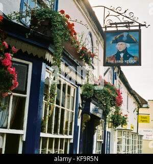 Un colpo di Lord Nelson pub a Hythe, hampshire, Regno Unito. Foto Stock