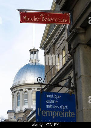Mercato di Bonsecours, Old Montreal Foto Stock