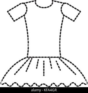 Balletto balletto abito vestito elegante costume Illustrazione Vettoriale