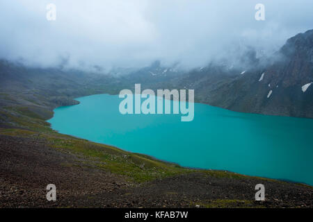 Altyn arashan village, karakol national park, il Kirghizistan Foto Stock