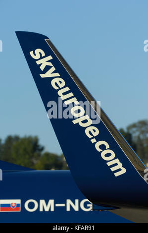 Aletta di SkyEurope Airlines Boeing 737-700 (LN2320) Foto Stock