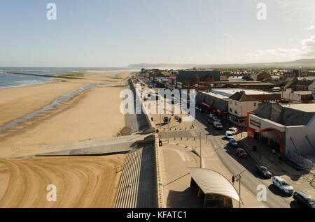 Un' antenna vista da est da "faro", Redcar Foto Stock