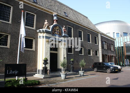 De Librije Ristorante e hotel a Spinhuisplein, centro di Zwolle, Paesi Bassi. Ben conoscono tre stella Michelin ristorante gestito dallo chef Jonnie Boer. Foto Stock