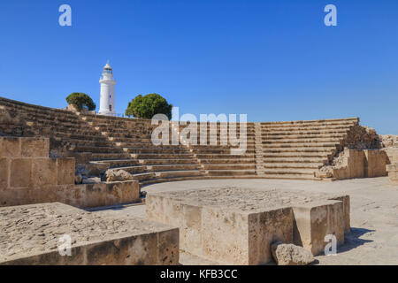 Paphos parco archeologico, Paphos, Cipro Foto Stock