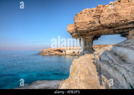 Grotte marine, Ayia Napa, Cipro Foto Stock