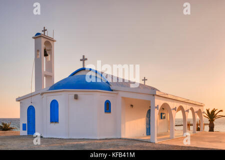 Ayia Thekla Caverna Cappella, Sotira, Agia Napa, Cipro Foto Stock