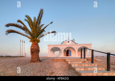 Ayia Thekla Caverna Cappella, Sotira, Agia Napa, Cipro Foto Stock