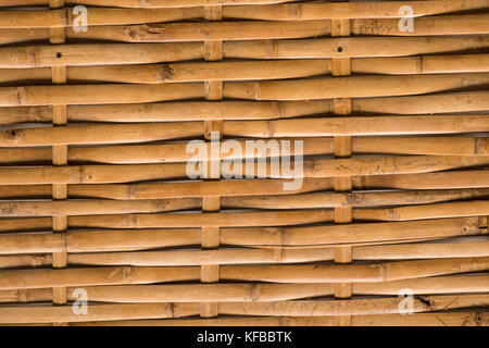 Parete di bambù tessere thai folk art Foto Stock