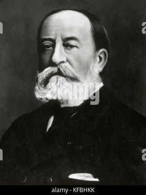 Camille Saint-saens (1835-1921). Il compositore francese, organista, direttore e pianista. età romantica. ritratto. la fotografia. Foto Stock