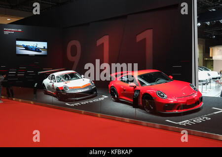 2017/10/26 Tokyo, il 45° Salone dell'automobile di Tokyo 2017 si terrà a Tokyo Big Sight dal 27 ottobre al 5 novembre al pubblico. Porsche 911 GT3 (foto di Michael Steinebach/AFLO) Foto Stock