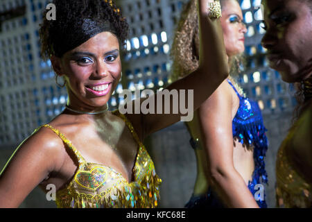 Il Brasile, Rio de Janeiro, scuola di samba, presentazione Unidos da Tijuca Foto Stock